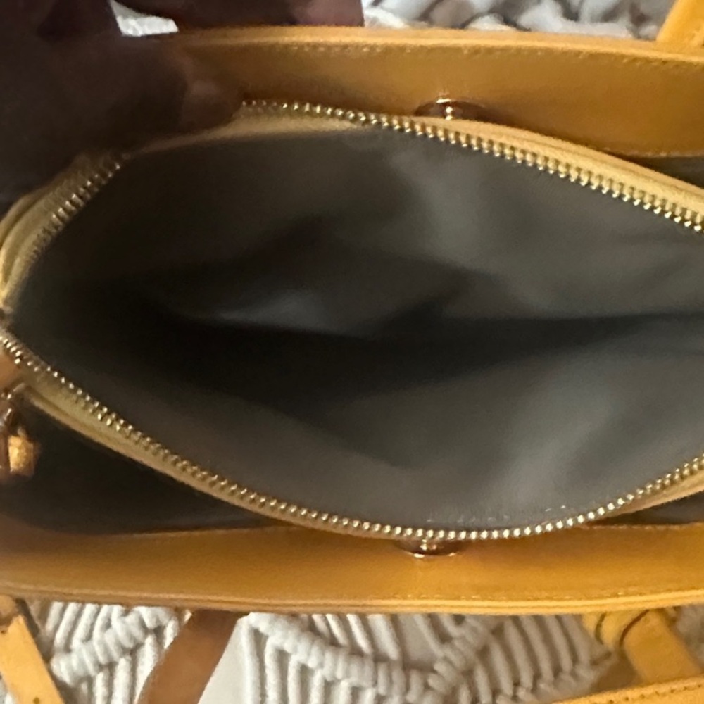 Furla Mustard Yellow Satchel - Picture 14 of 16